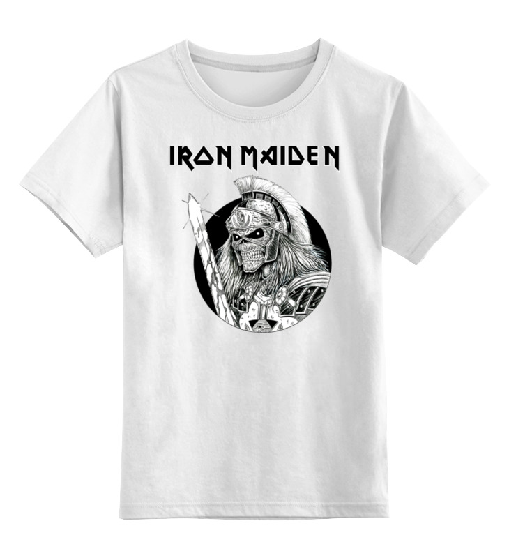 Футболка детская Printio Iron maiden band цв. белый р. 140 подсветка интерьерная elektrostandard band led 5 вт 370x60x60 мм ip20 белый