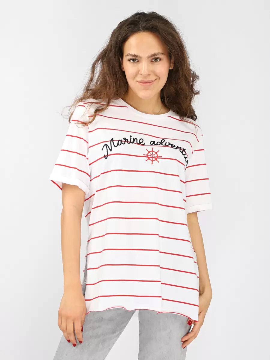 

Футболка женская JOGGY J7791 WOMEN T.SHIRT WH-RED красная XS, SQ69744