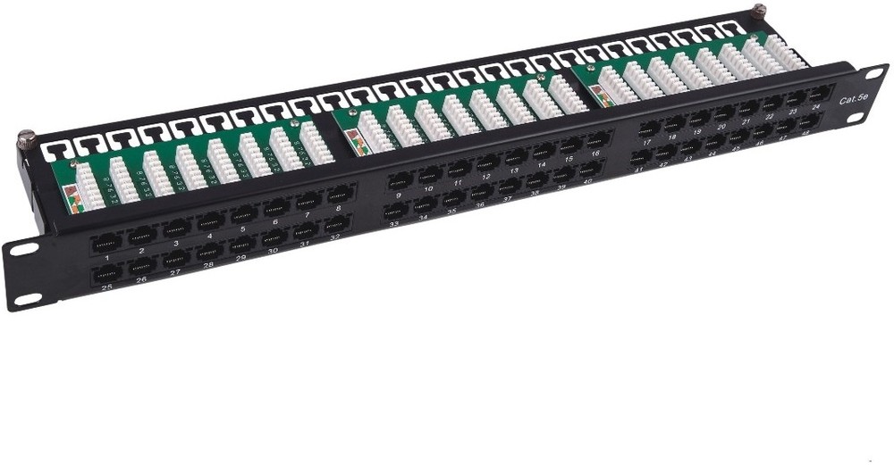 

Патч-панель Neomax (NM-PP-1U48P-UC5E-D-105-BK), Черный