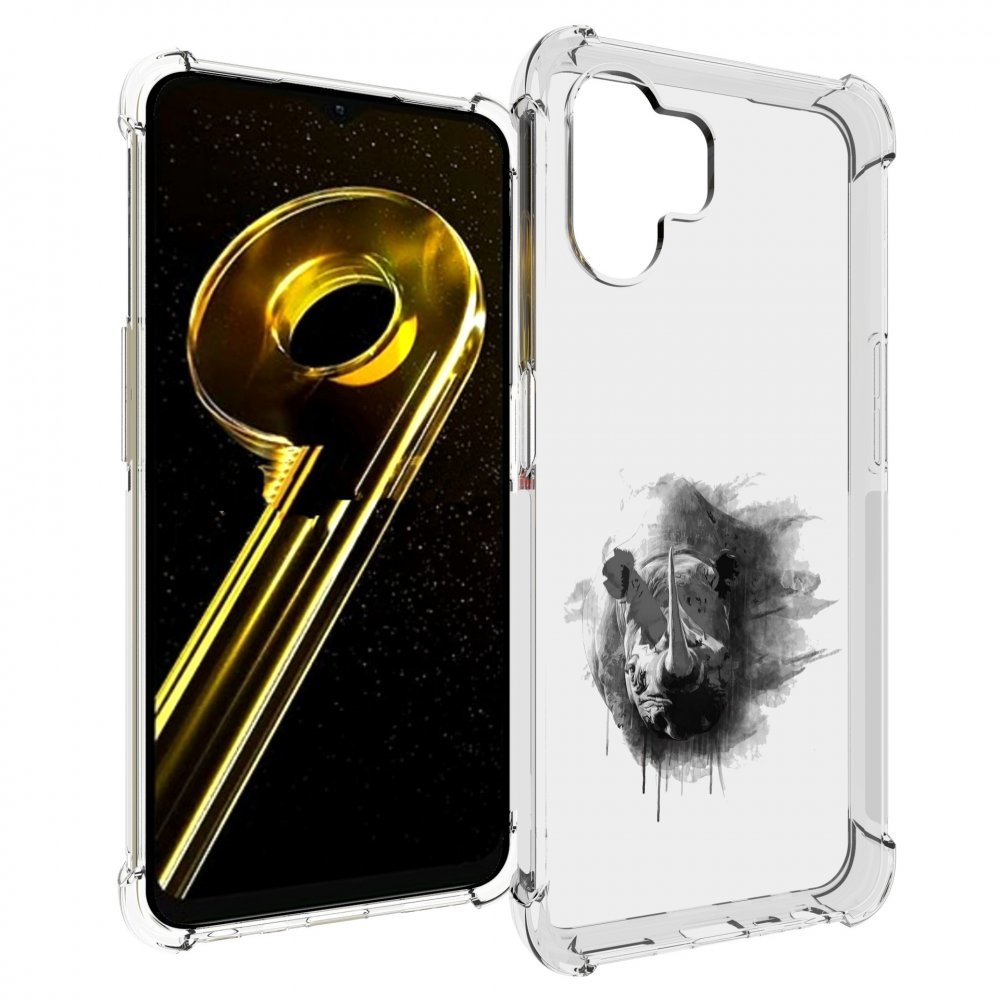 

Чехол бампер MyPads носорог для Realme 10 5G противоударный, Прозрачный, Tocco