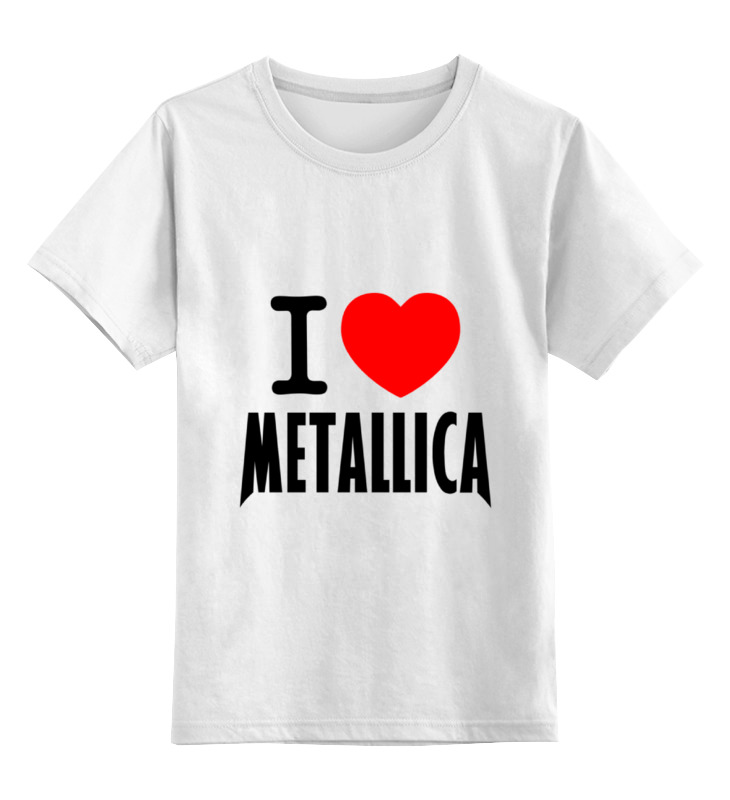 

Футболка детская Printio «i love metallica» цв. белый р. 140, «i love metallica»