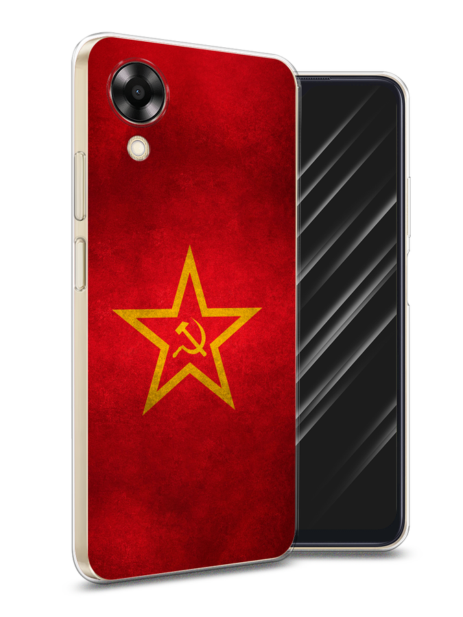 

Чехол Awog на Oppo A17K "Красное знамя", Желтый;красный, 2512850-10