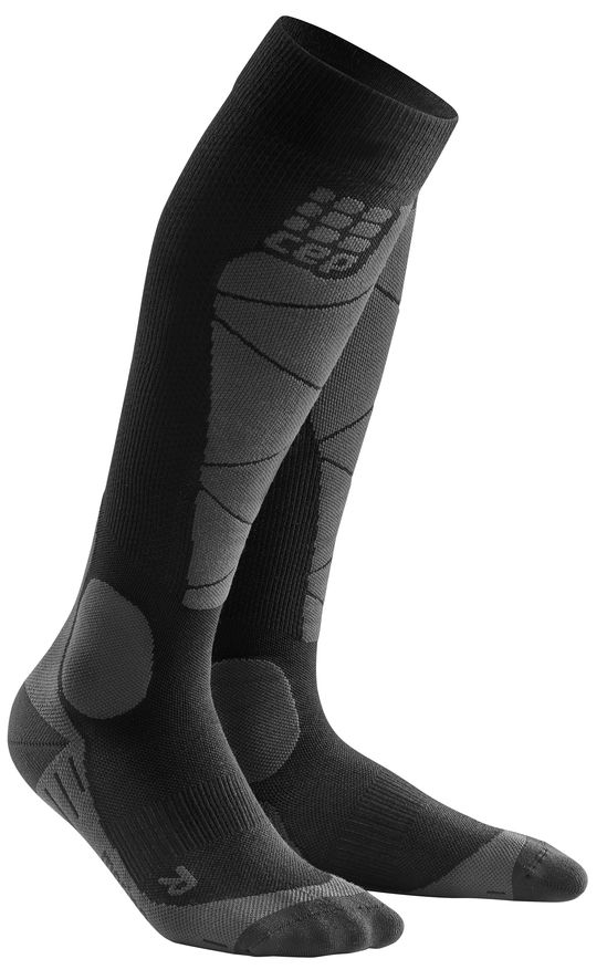 фото Гольфы унисекс cep compression knee socks черные 47-50 ru