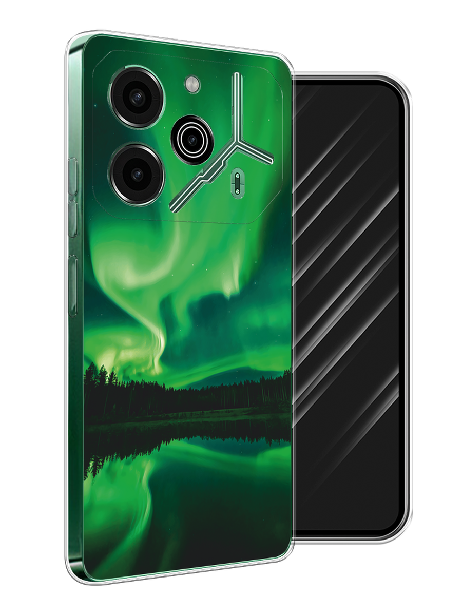 

Чехол Awog на Tecno Pova 6 Pro 5G "Ночные пейзажи 7", Зеленый;черный, 305250-1