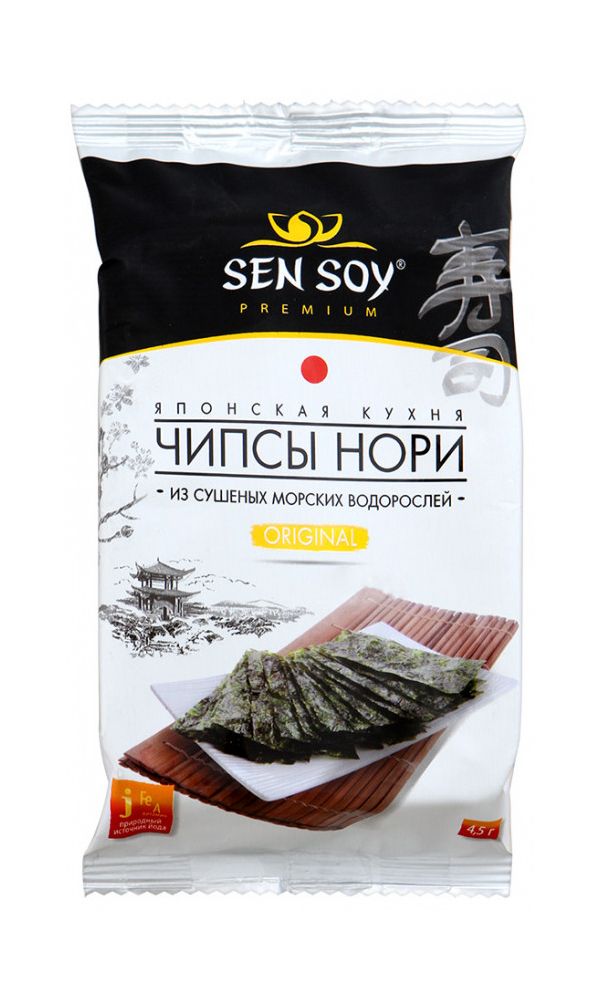 

Морские чипсы Нори SenSoy ORIGINAL 4,5 г