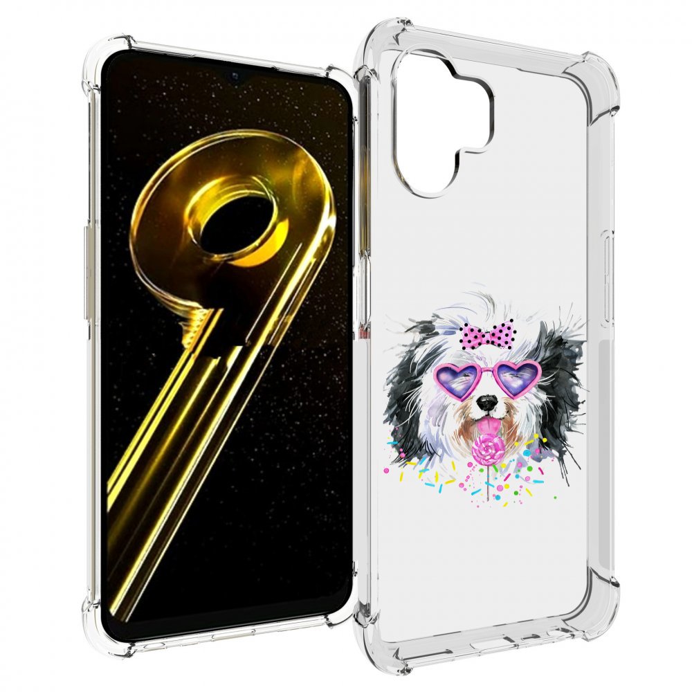 

Чехол бампер MyPads пушистик для Realme 10 5G противоударный, Прозрачный, Tocco
