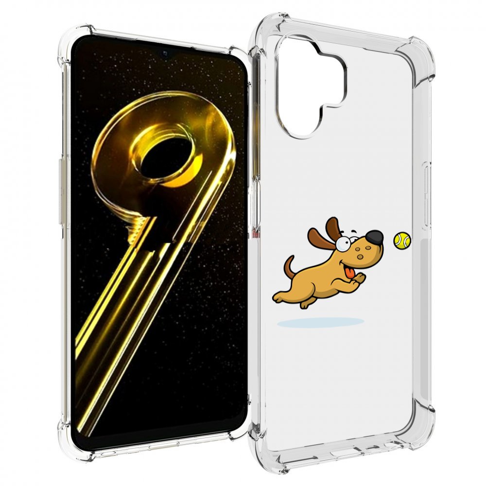 

Чехол бампер MyPads пёсик для Realme 10 5G противоударный, Прозрачный, Tocco