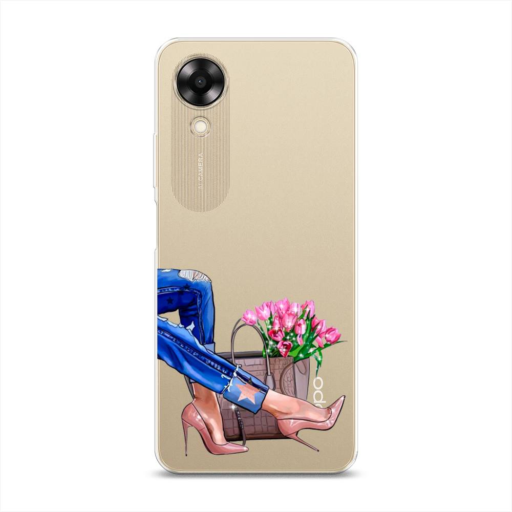 

Чехол Awog на Oppo A17K "Каблучки", Синий, 2512850-7