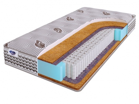 

Матрас SkySleep 125 x 200 NATURE PRO Heavy Hard S1000, Серый, NATURE PRO HEAVY HARD S1000