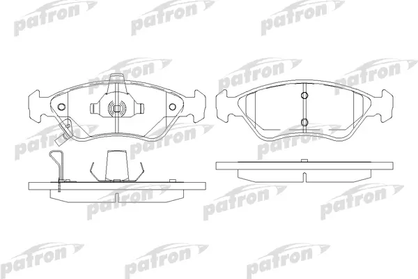 

Колодки тормозные дисковые передн KIA: CLARUS 96- PATRON PBP1125