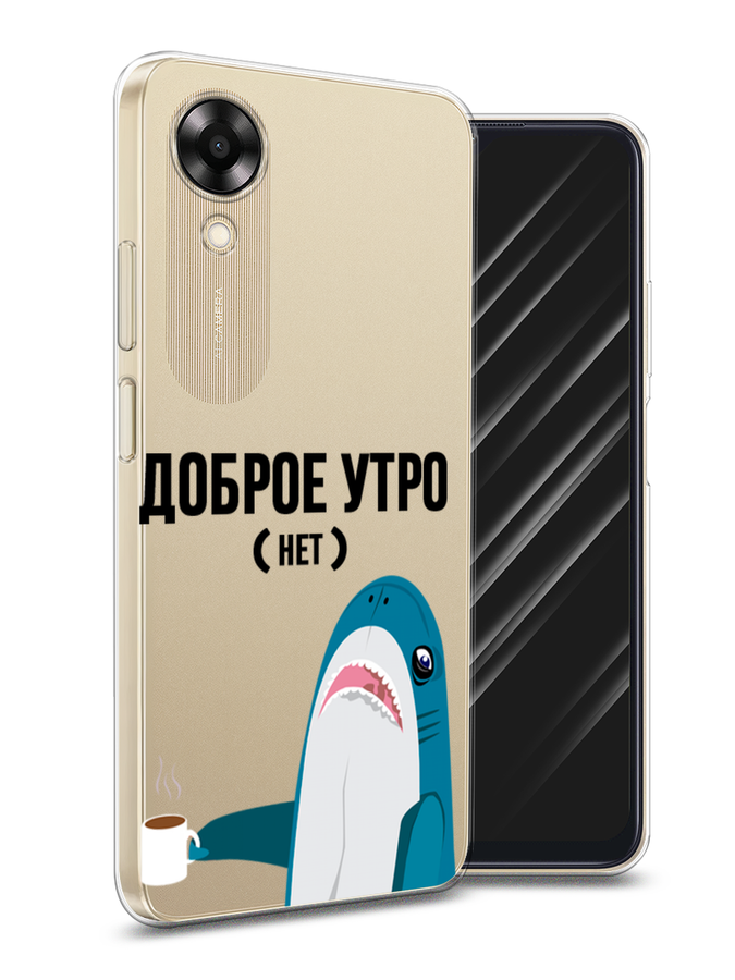 

Чехол Awog на Oppo A17K "Доброе утро", Синий;белый;черный, 2512850-2