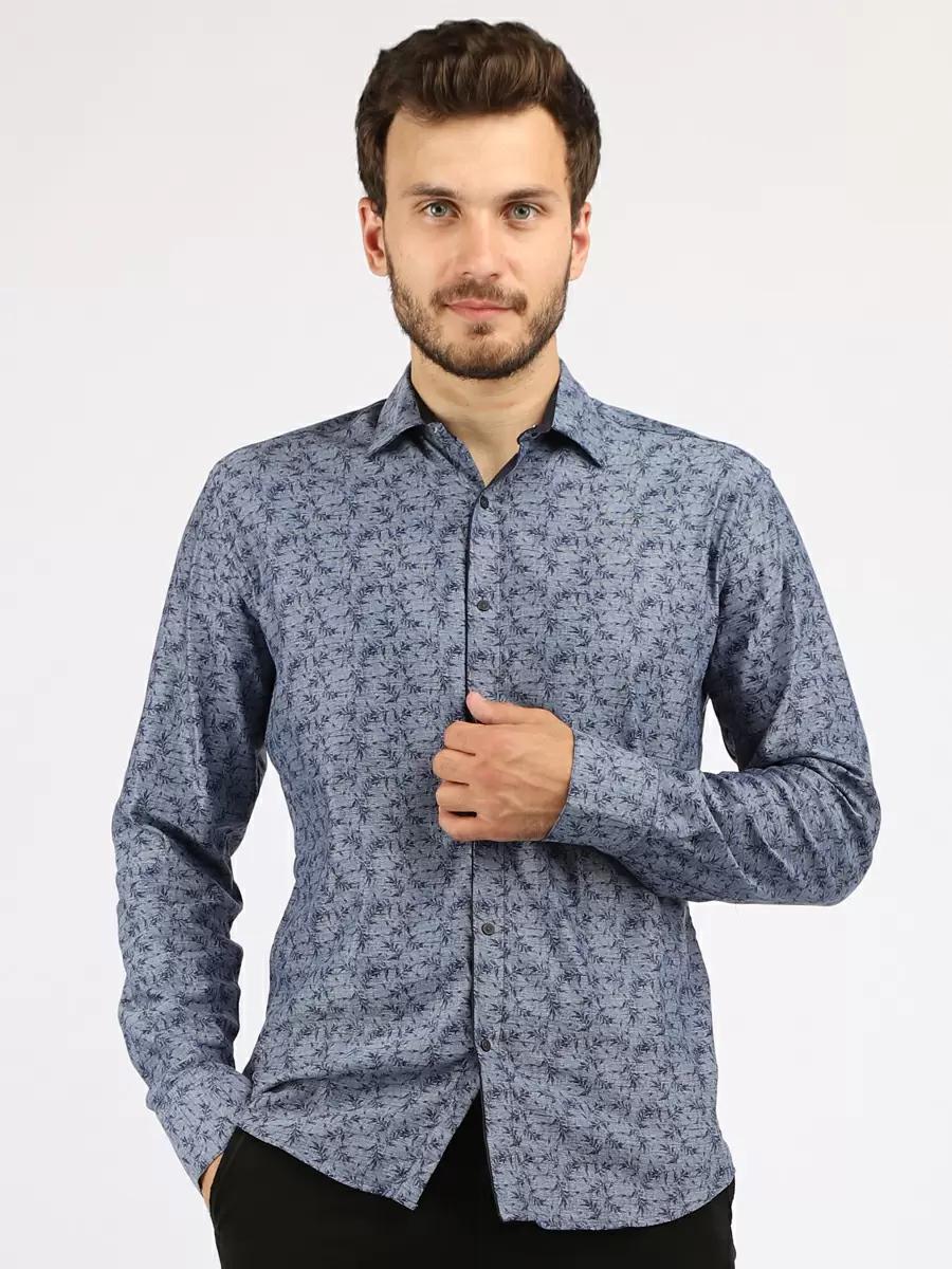 

Рубашка мужская A passion play 212TR(SC-0005)-0101 синяя 4XL, SQ67812