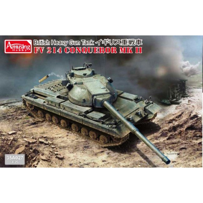 фото Сборная модель 35a027 amusing hobby 1/35 british heavy tank fv 214 conqueror mk ii