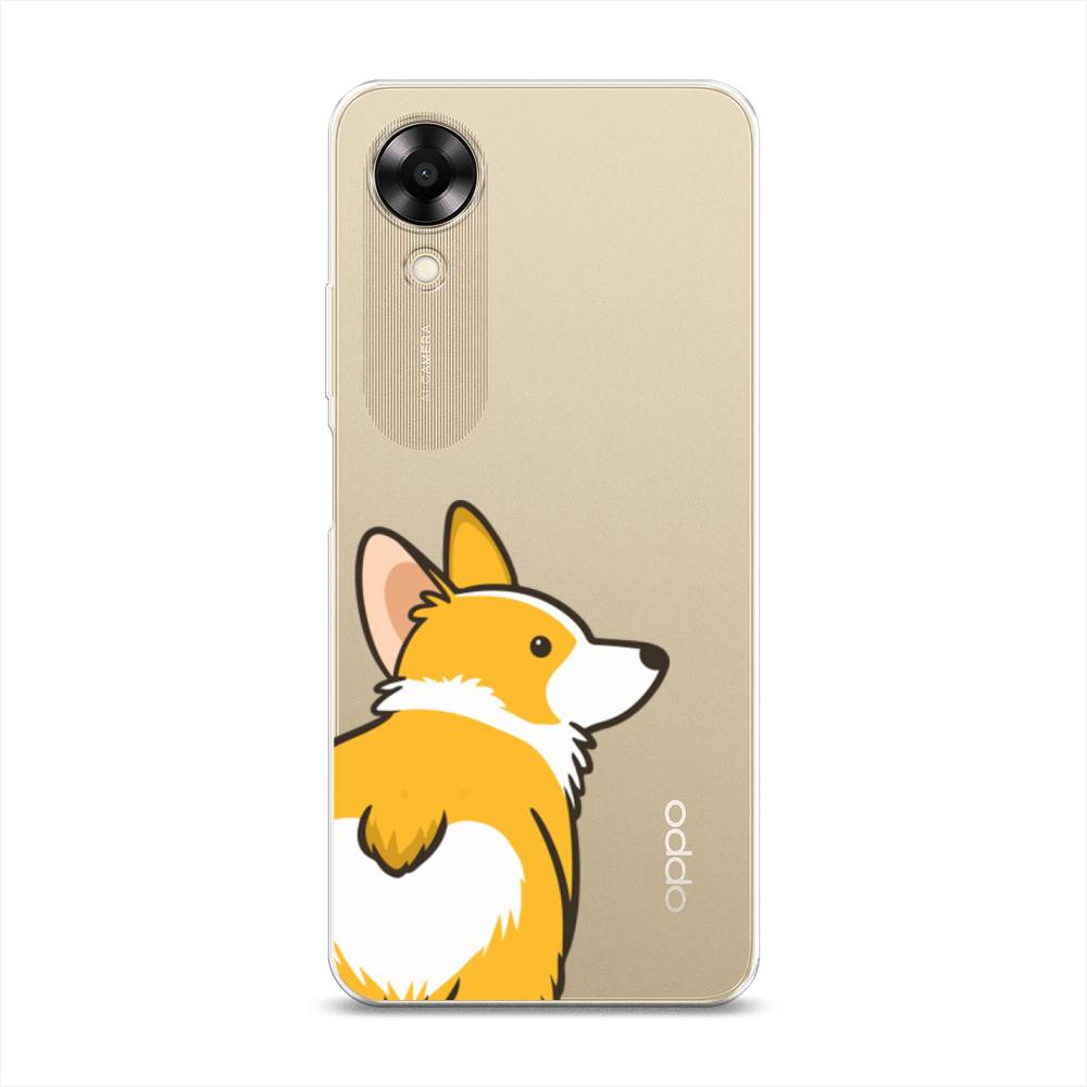 

Чехол Awog на Oppo A17K "Корги следуй за мной", Желтый;бежевый;белый, 2512850-2