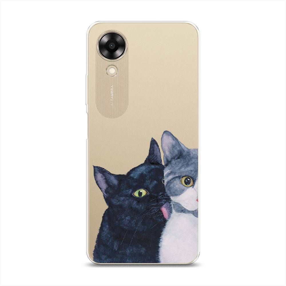 

Чехол Awog на Oppo A17K "Кошачья любовь", Синий, 2512850-1