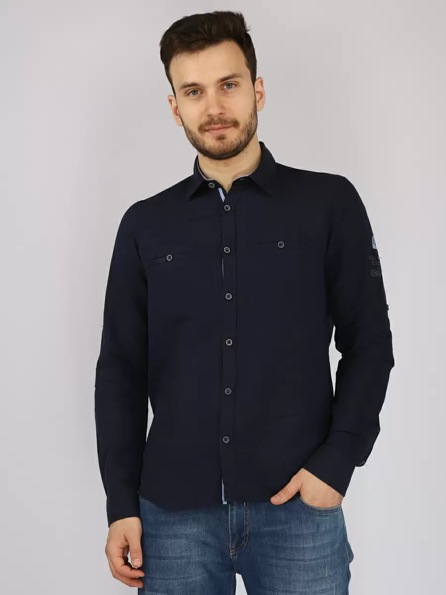 

Рубашка мужская A passion play 221TR(XT-0009)-0101 синяя 3XL, SQ68243