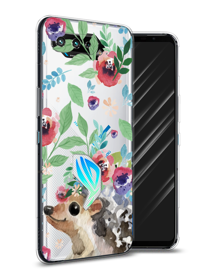 

Чехол Awog на Asus ROG Phone 5S "Ежик в цветах акварель", Розовый;зеленый;коричневый, 44550-2