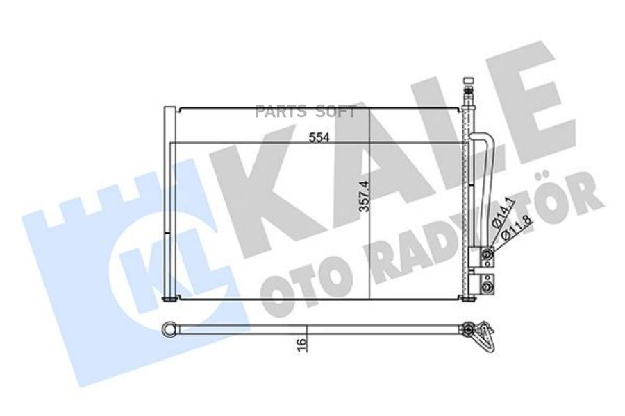 

Радиатор кондиционера Ford Fiesta V/Fiesta V Van/Fusion 01>12 KALE 378800