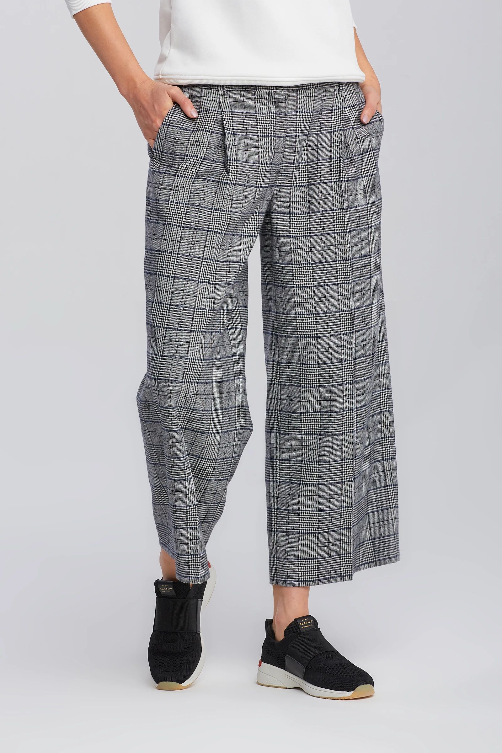 

Брюки женские GANT 4150160 серые 36 EU, Серый, 4150160