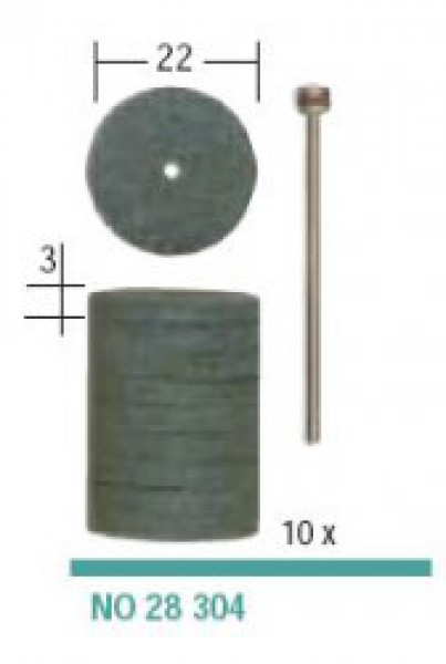 Кремний-карбидные шайбы Proxxon (комплект 10шт., диаметр 22мм) (28304)