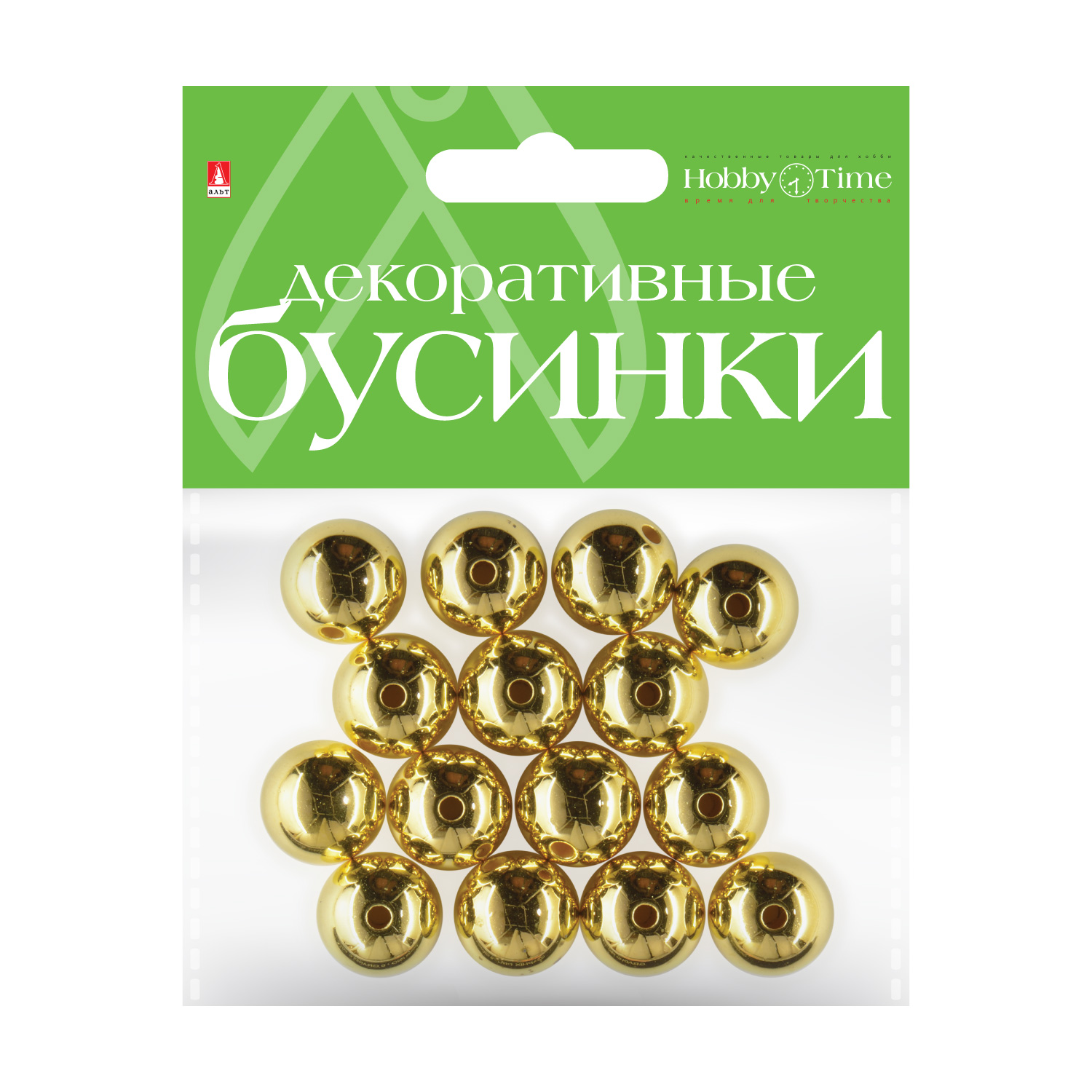 

Бусины круглые Hobby Time ЗОЛОТЫЕ, O 16 ММ, Разноцветный