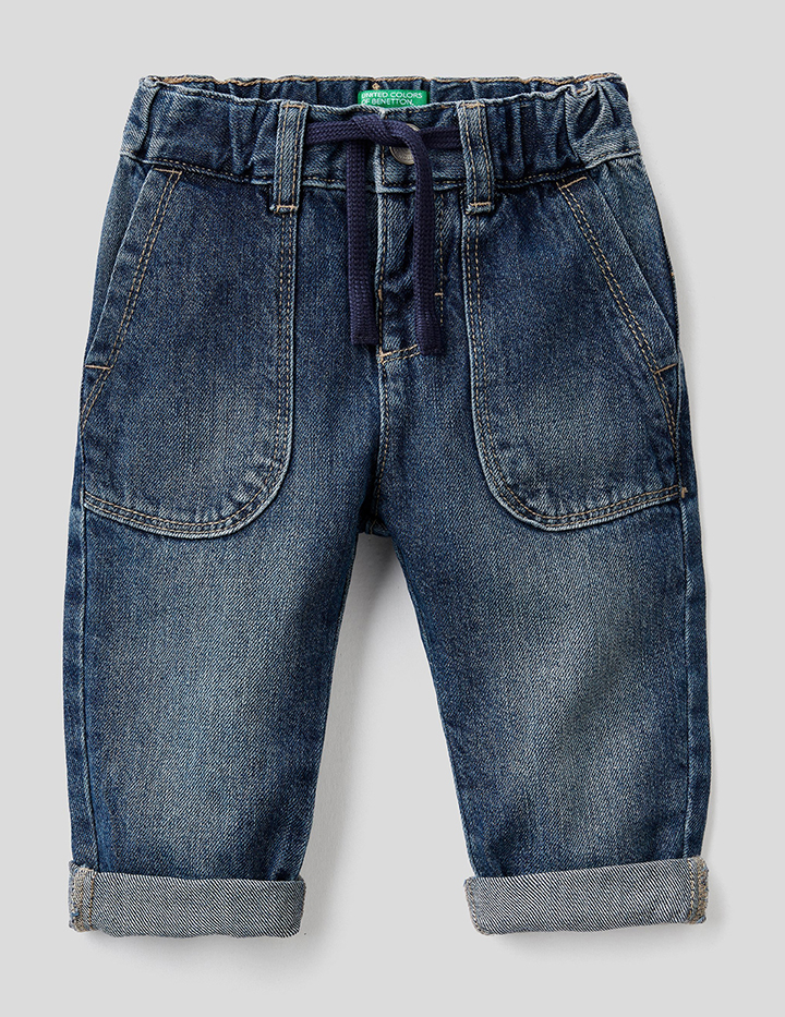 

Джинсы для мальчиков Benetton цв. синий р.98, 21A_4DUY55ED0
