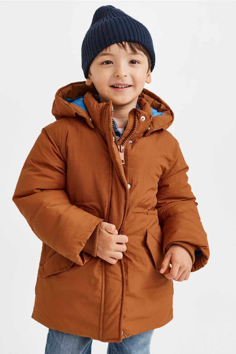 Куртка детская H&M 1118861, цвет коричневый, размер 122 (доставка из-за рубежа)