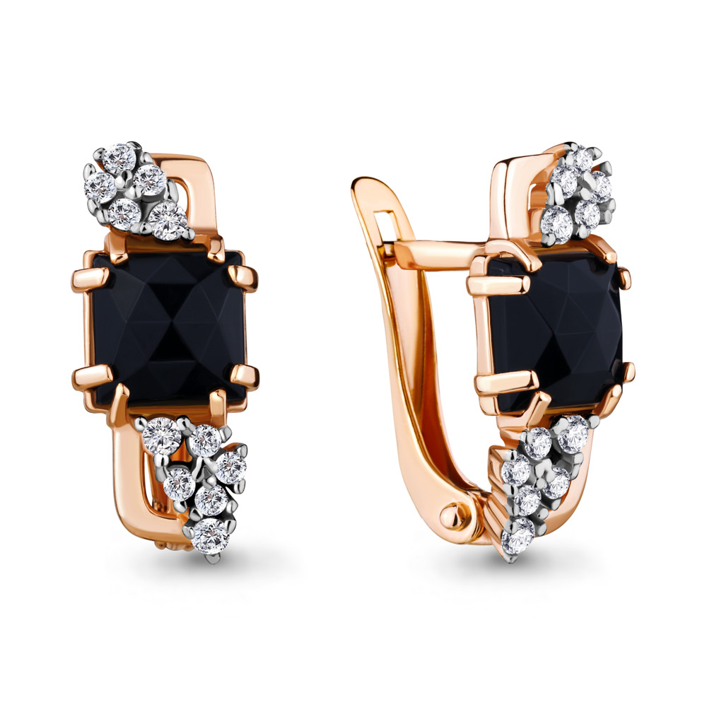 

Серьги из серебра с фианитом Aquamarine 46664АЧ_925_з, 46664АЧ_925_з