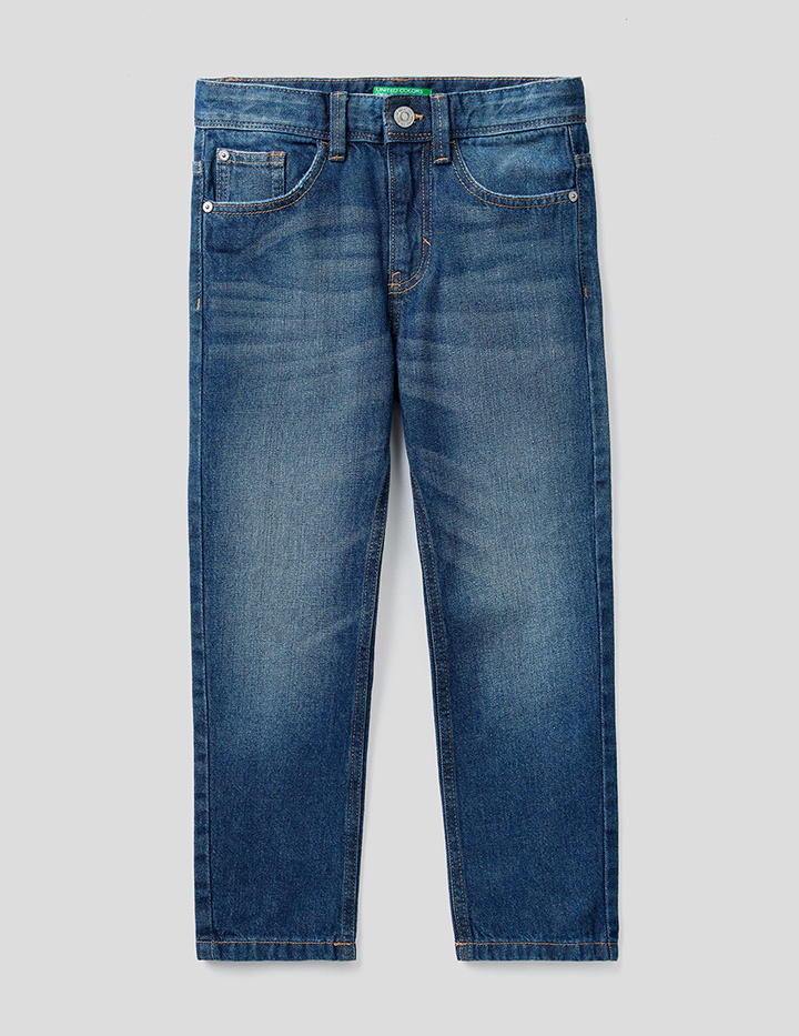 

Джинсы для мальчиков Benetton цв. синий р.170, 21A_4DW2CE001