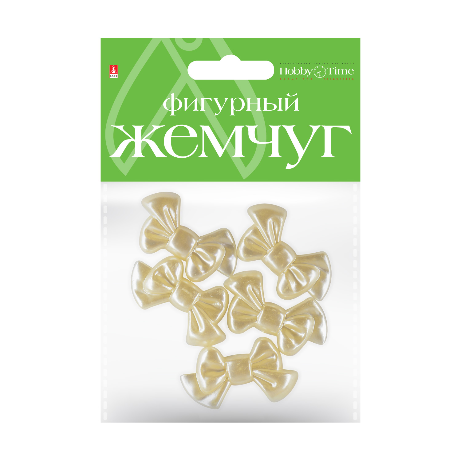 

Бусины фигурные под жемчуг "БАНТИКИ", 35 ММ, Разноцветный