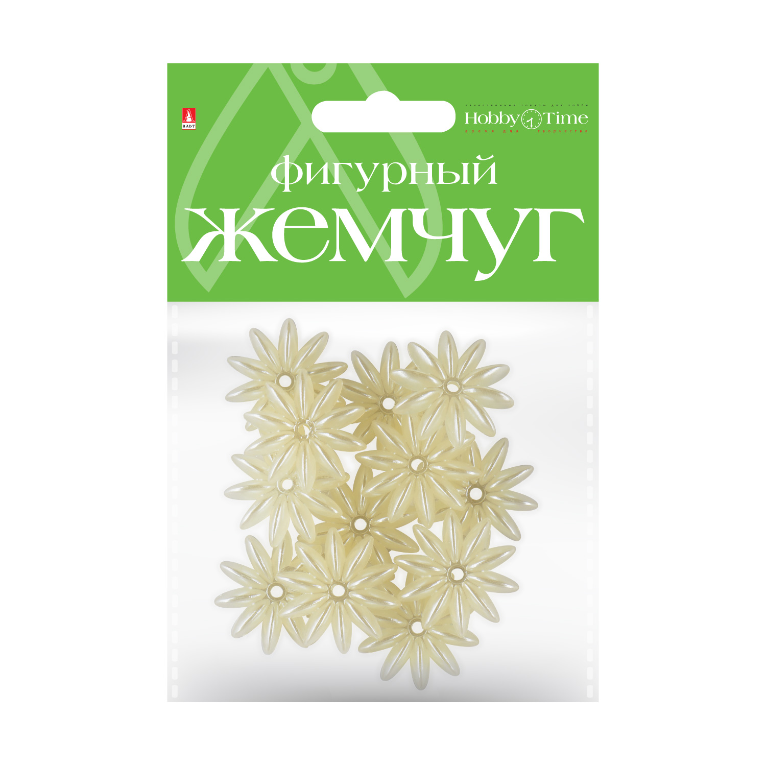 

Бусины фигурные под жемчуг "ЗВЕЗДОЧКИ", 21 ММ, Разноцветный