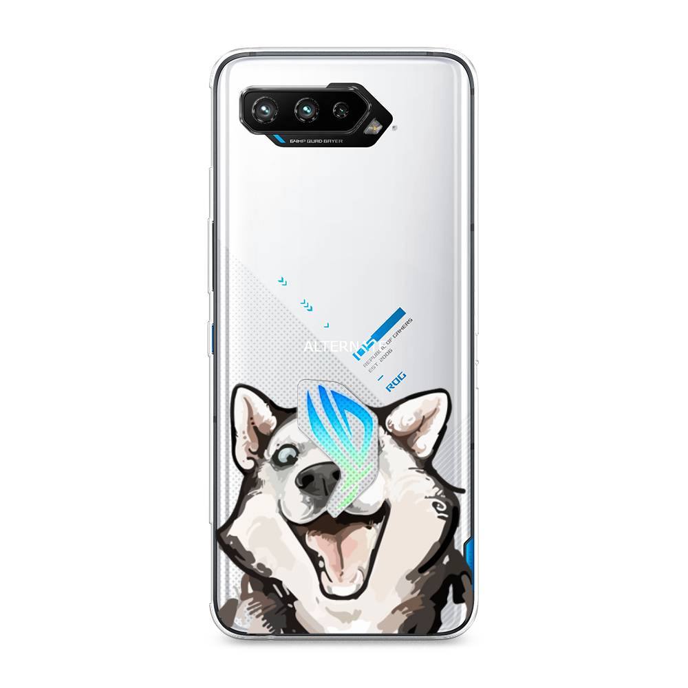 фото Чехол awog "радостный хаски" для asus rog phone 5s