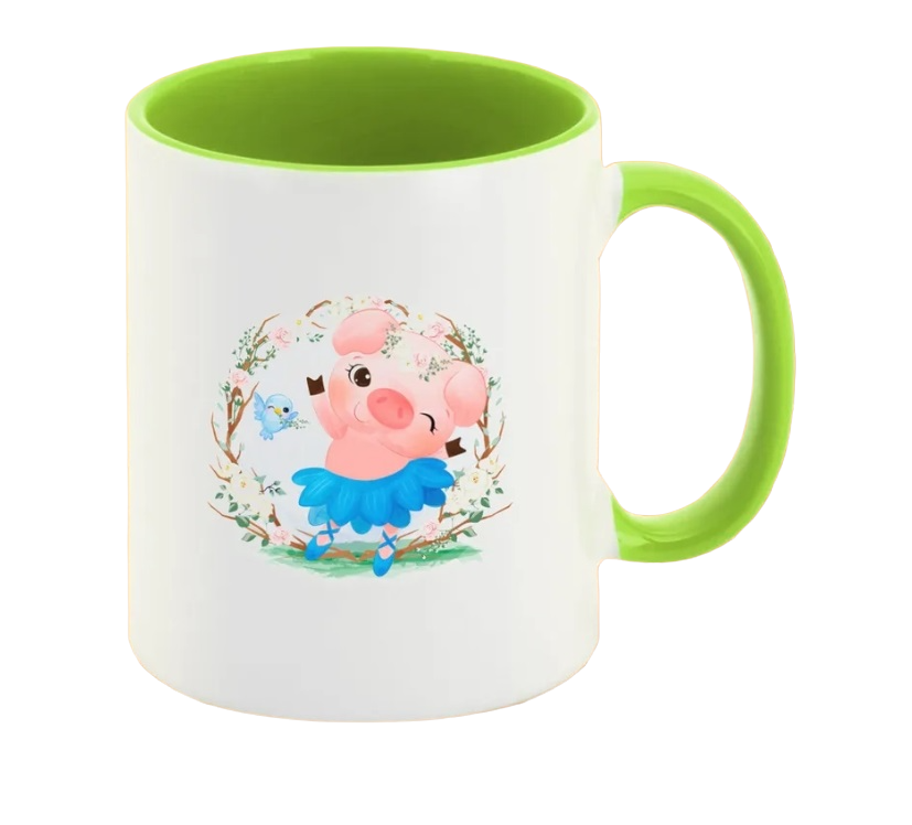 

Кружка CoolPodarok Дети. Хрюшка в юбке