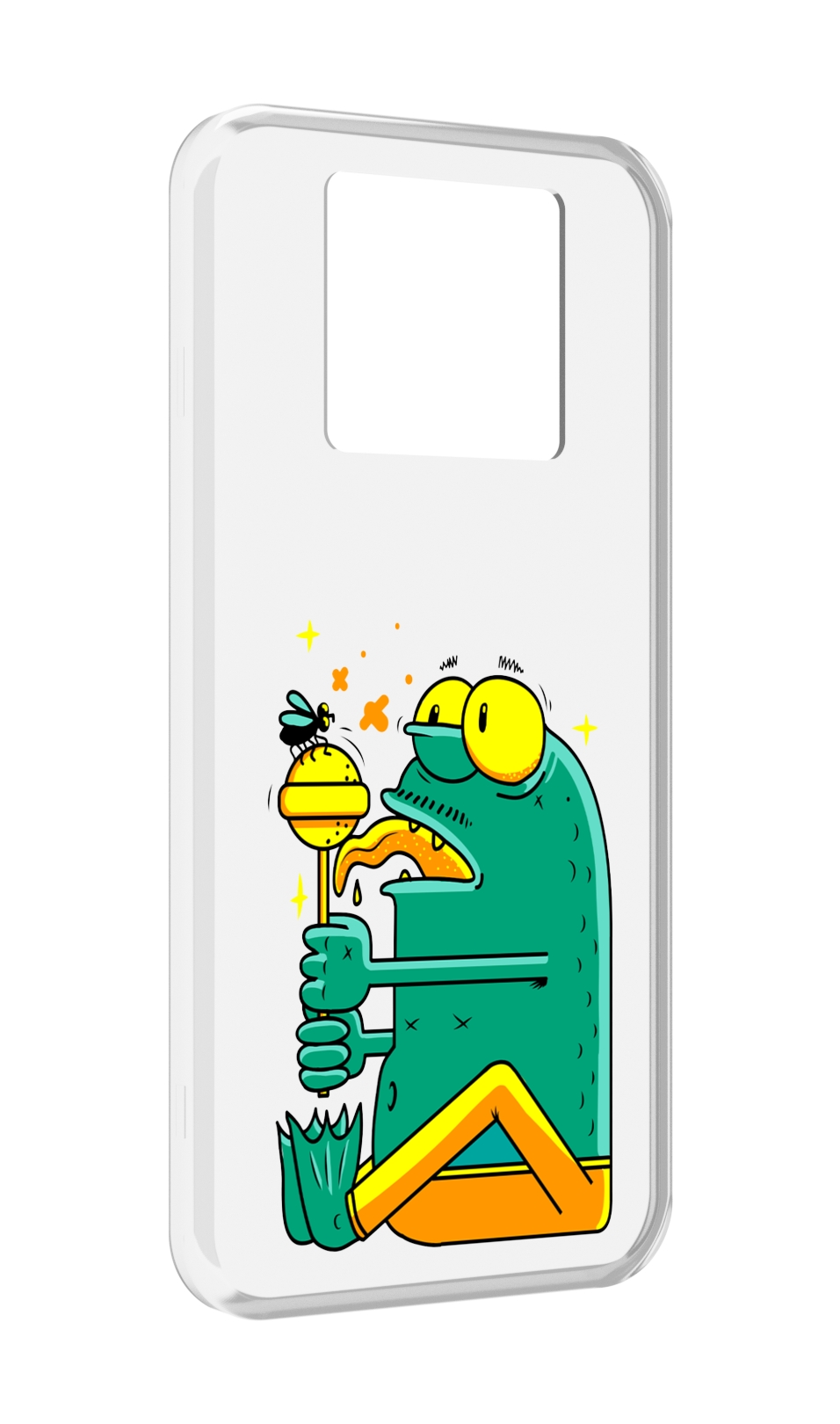 

Чехол MyPads Зеленая лягушка с чупа чупсом для Black Shark 3 5G / Black Shark 3S, Прозрачный, Tocco