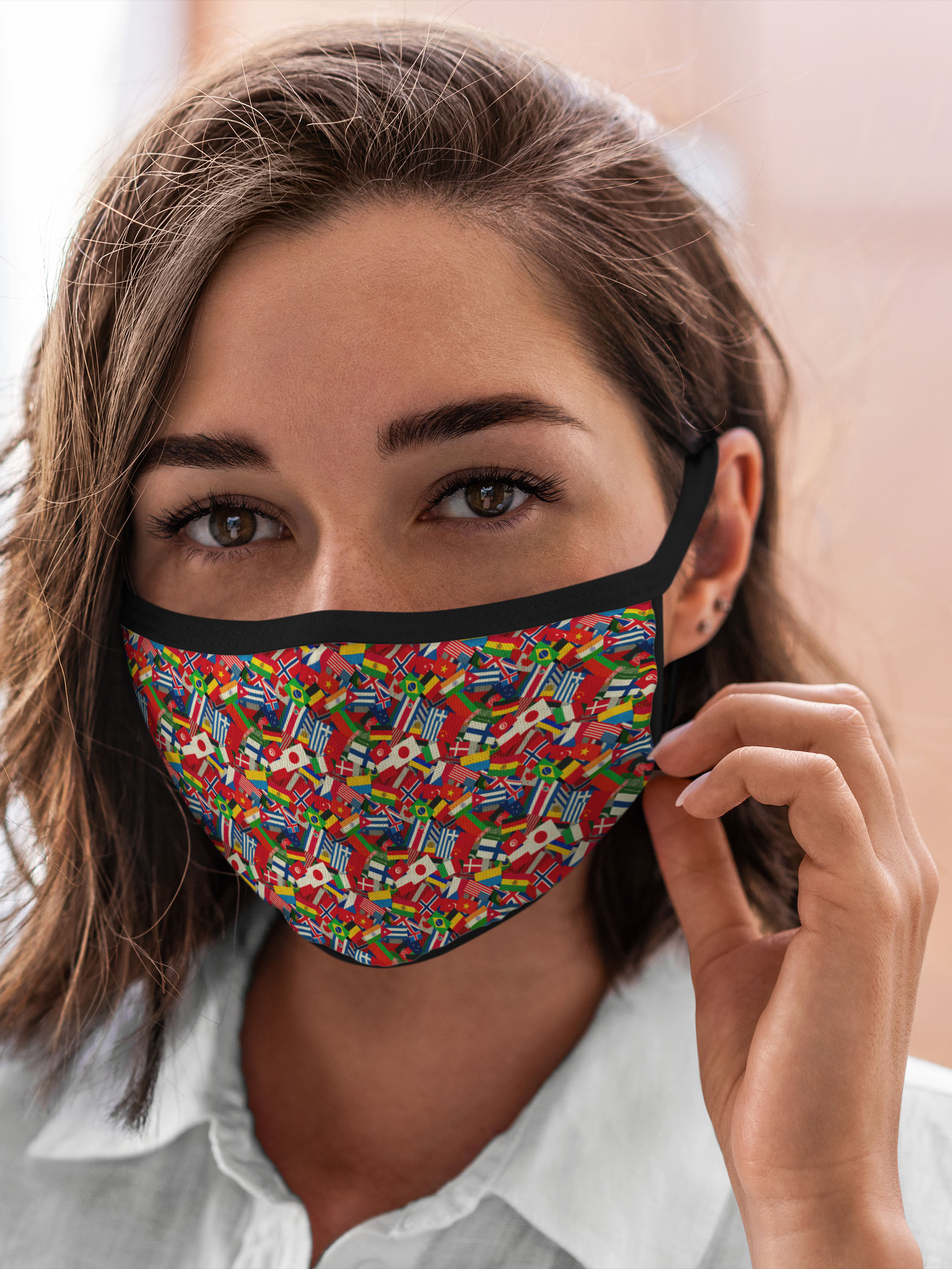 

Многоразовая маска унисекс Burnettie Страны Мира, Разноцветный, Страны Мира
