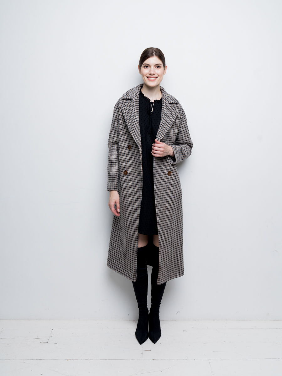 Пальто женское Aylin Stories AS55-1mgl коричневое 40 RU