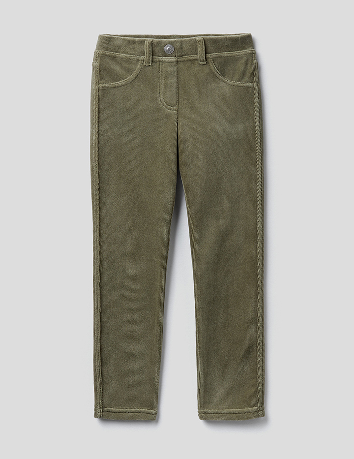 

Брюки для девочек Benetton цв. зеленый р.140, 21A_4DZB57LZ0