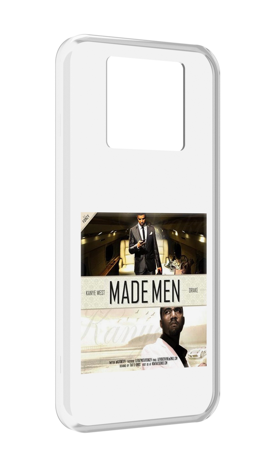 

Чехол MyPads Kanye West & Drake - Made Men для Black Shark 3 5G / Black Shark 3S, Прозрачный, Tocco