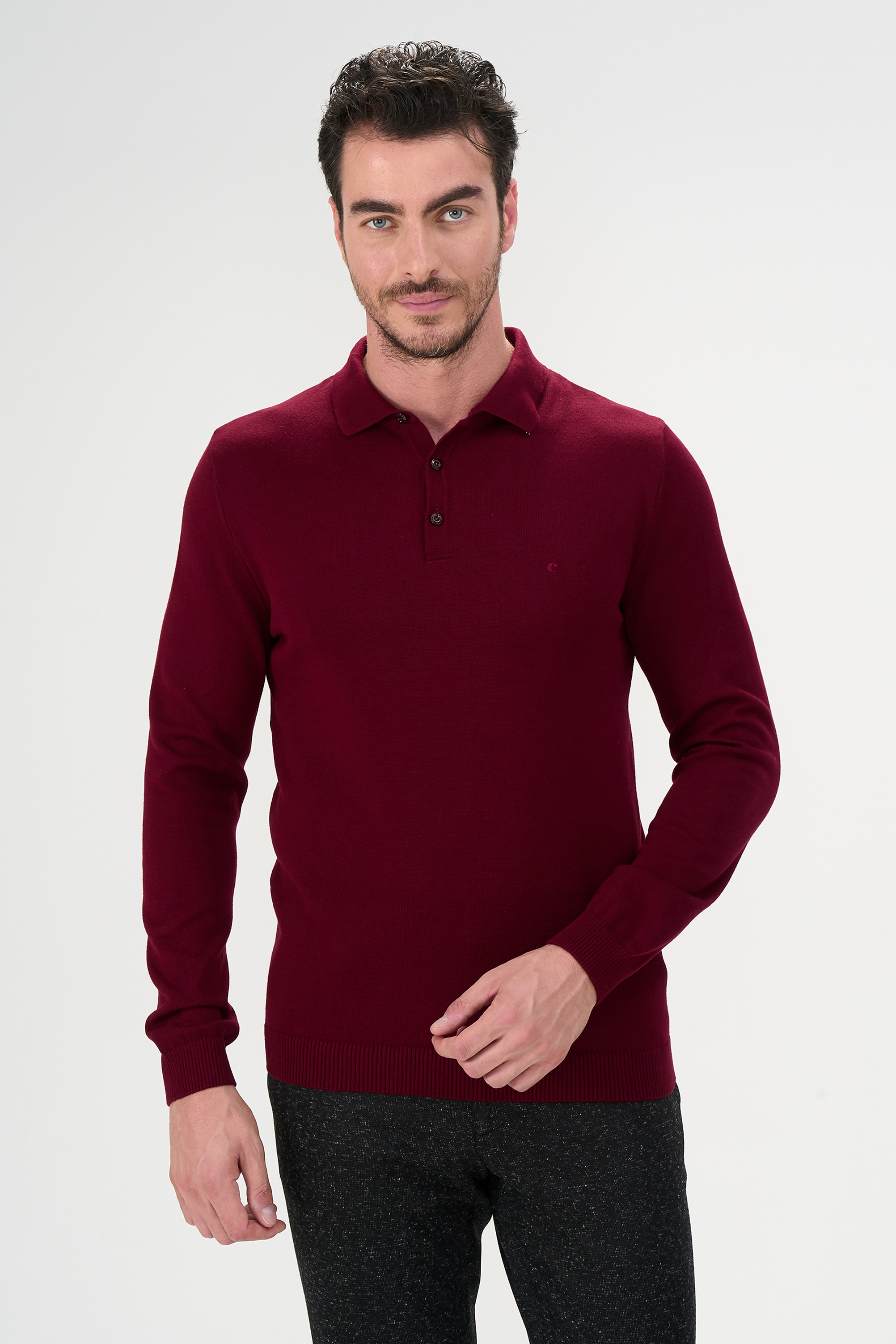 

Джемпер мужской Cacharel G051GL0TK0LEOP бордовый S, G051GL0TK0LEOP