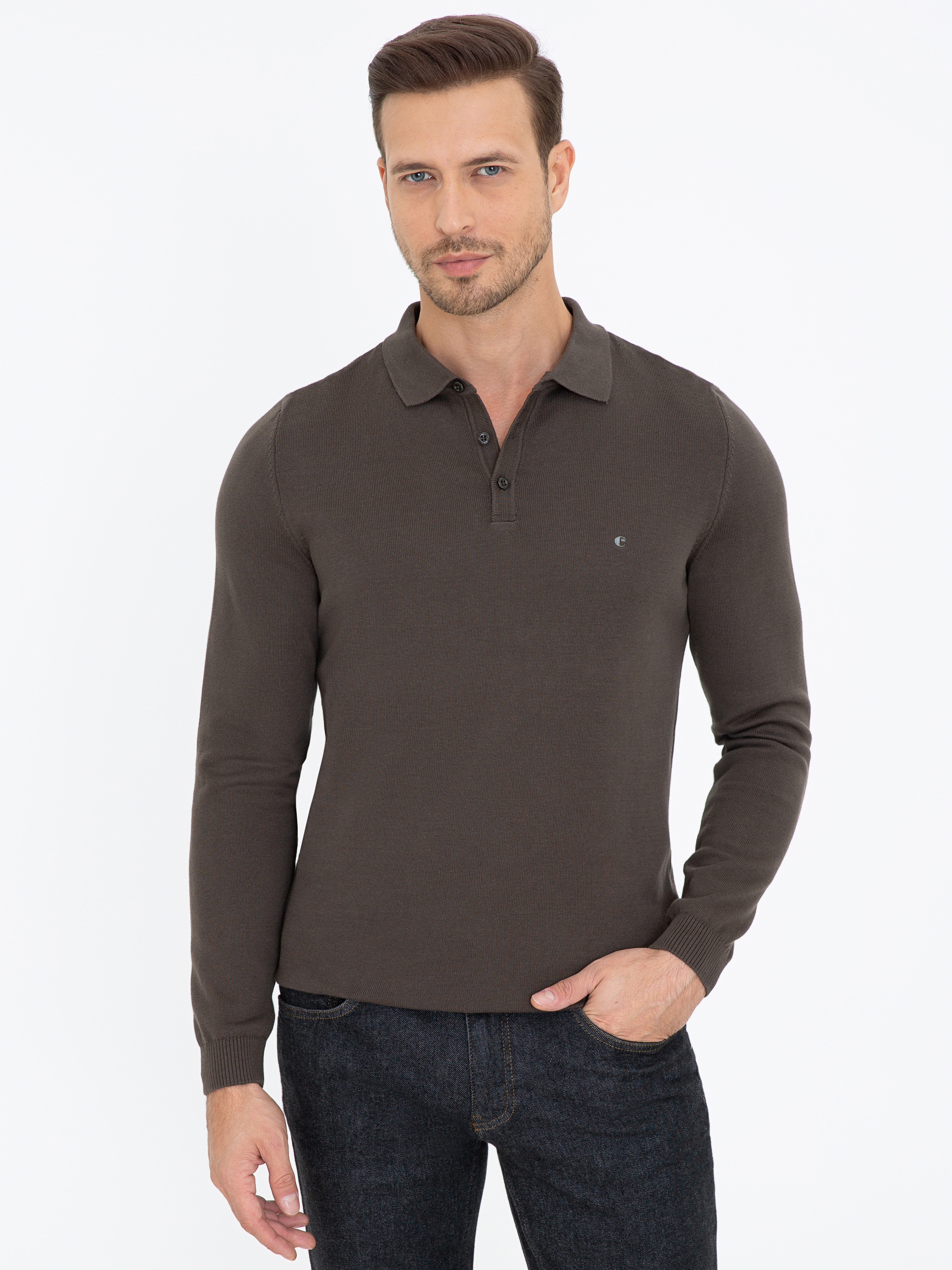

Джемпер мужской Cacharel G051GL0TK0LEOP коричневый M, G051GL0TK0LEOP