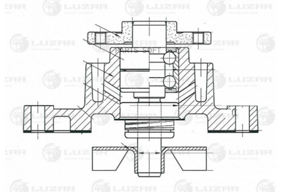 Насос водяной для ам toyota corolla 01- 1.3i,1.5i [nz] lwp 1913