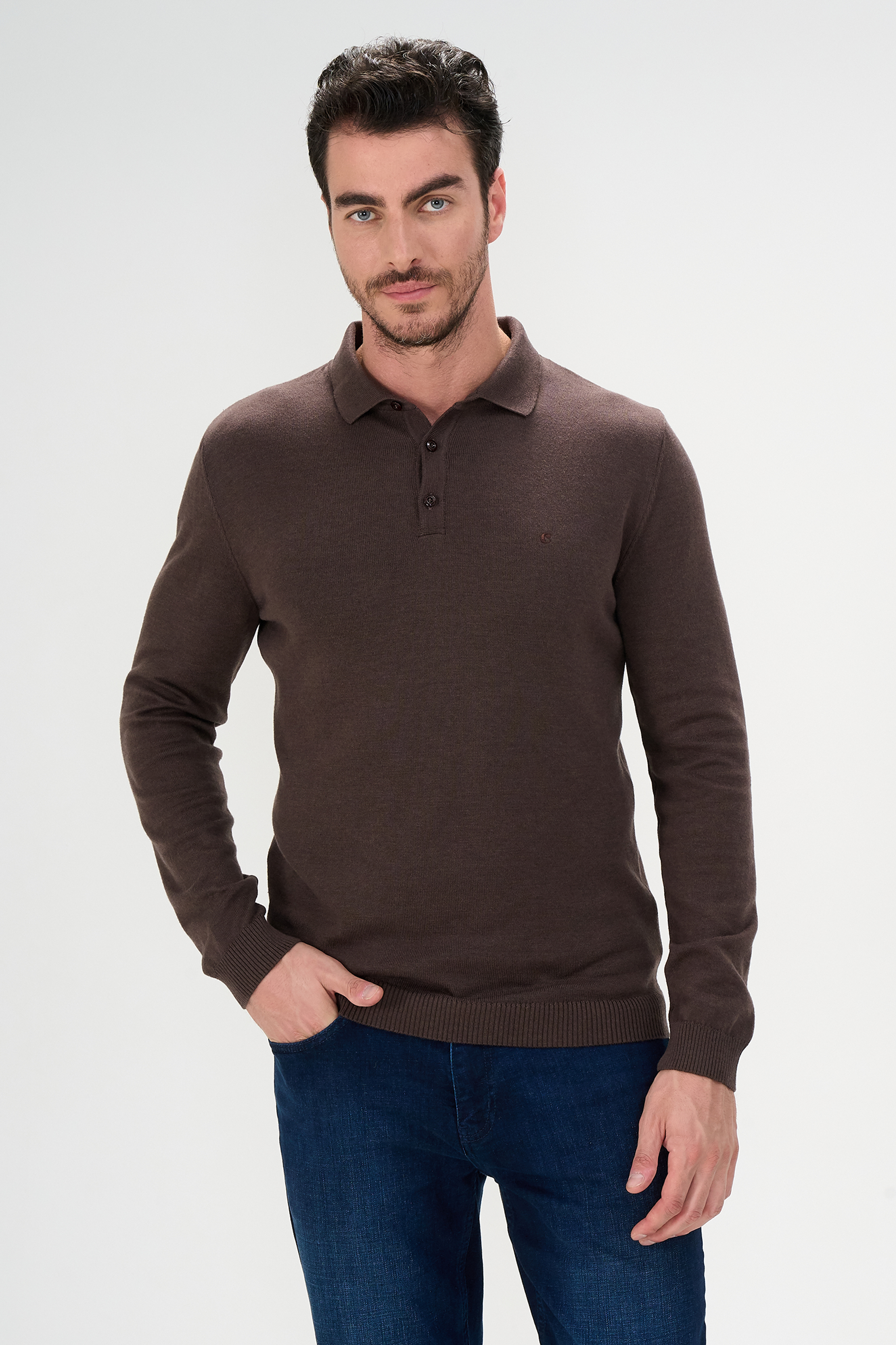 

Джемпер мужской Cacharel G051GL0TK0LEOP коричневый XL, G051GL0TK0LEOP