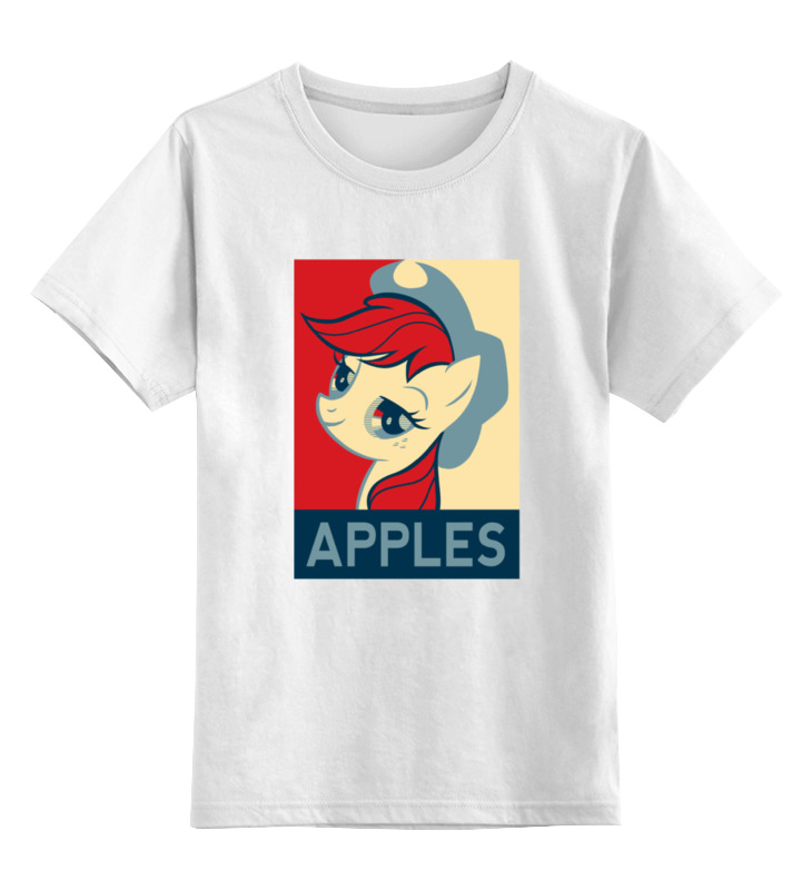 

Футболка детская Printio Пони apples цв. белый р. 140, Пони apples