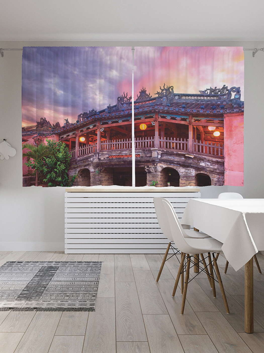 

Шторы JoyArty с фотопечатью "Мост у дворца" из сатена, 290х180 см, Мост у дворца