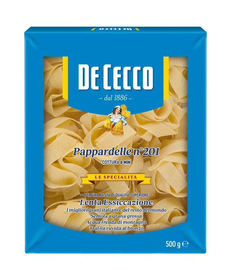 

Макароны De Cecco паппарделле, №201, 500 г
