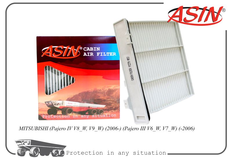 

Фильтр салон. 7803A028 ASINFC279 MITSUBISHI Pajero IV 06- Pajero III V6_W, V7_W -06, ASIN.FC279