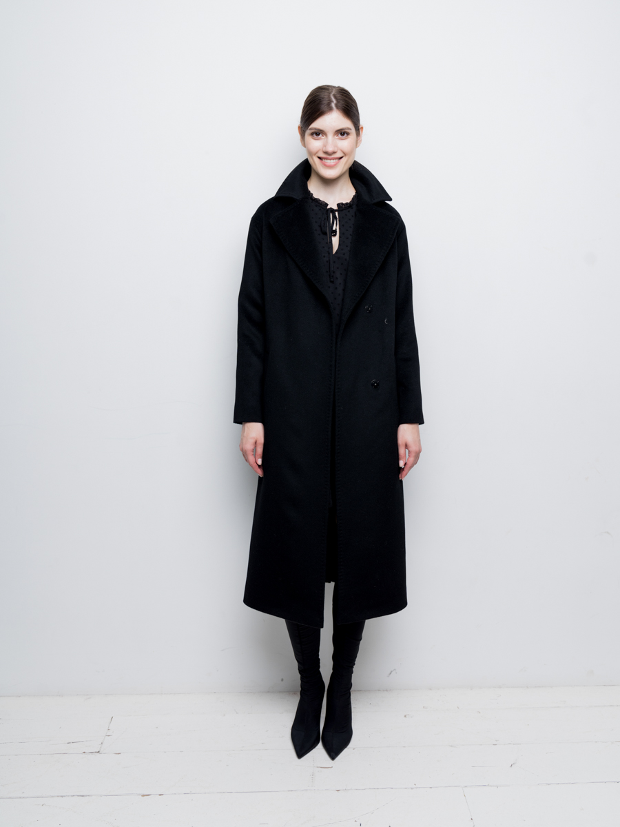 Пальто женское Aylin Stories AS55m1-1 черное 42 RU