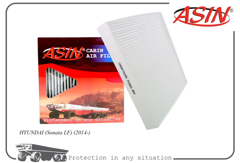 

Фильтр салонный 97133-C1000 ASIN.FC2811 ASIN для HYUNDAI Sonata LF 2014-, ASIN.FC2811