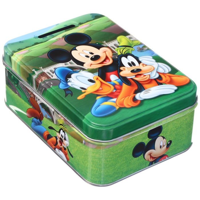 Копилка Disney Микки Маус 14х10х5.8 см, металл