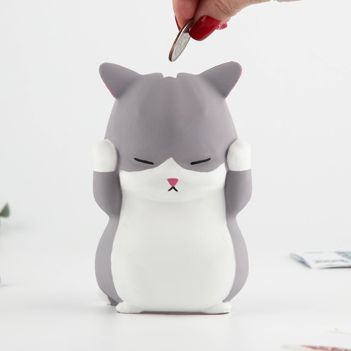 

Копилка Котик из гипса